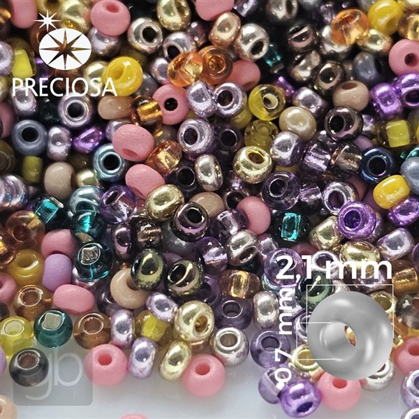 Preciosa rokajl MIX 11/0 2,1 mm 50 g PRM070