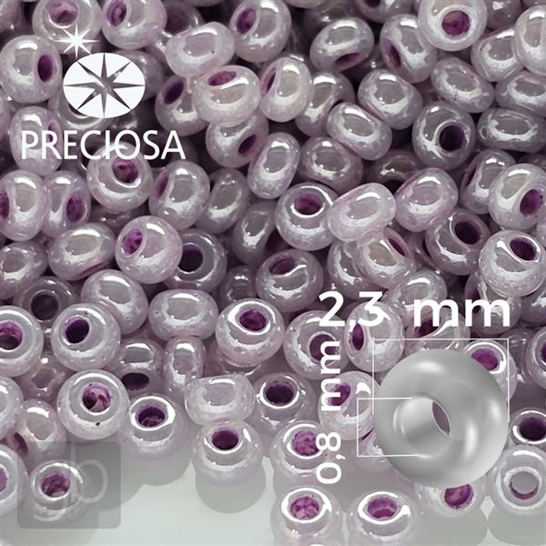 Preciosa rokajl 10/0 2,3 mm 50 g Ružová 37328