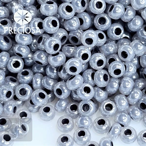 Preciosa rokajl 10/0 2,3 mm 50 g Sivá 37342