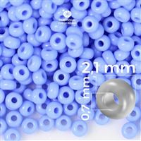 Preciosa rokajl 11/0 2,1 mm 50 g Modrá 33020