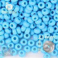 Preciosa rokajl 11/0 2,1 mm 50 g Modrá 63020 