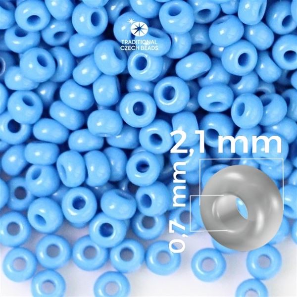 Preciosa rokajl 11/0 2,1 mm 50 g Modr 63080
