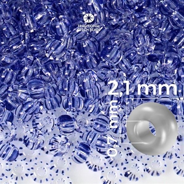 Preciosa STRIPED 11/0 2,1 mm 50 g ir Modr 00331