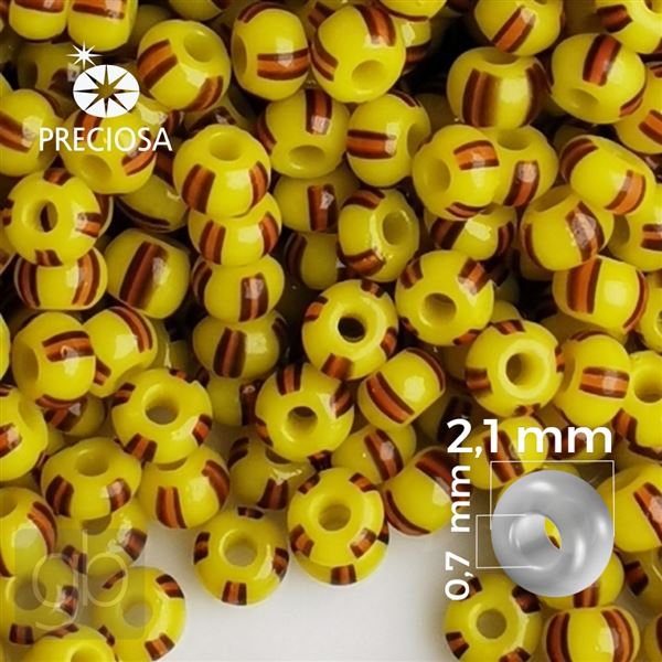Preciosa STRIPED 11/0 2,1 mm 50 g lt Oranov Hned 83950