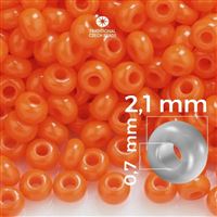 Preciosa rokajl 11/0 2,1 mm 50 g Oranová 93140