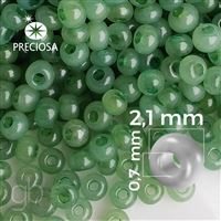 Preciosa rokajl 11/0 2,1 mm Zelená 02662 20 g