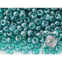 Preciosa korálky rokajl 11/0 2,1 mm Zelená (50710) 50 g