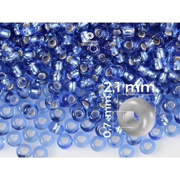 Preciosa korlky rokajl 11/0 2,1 mm Modr (37030) 20 g
