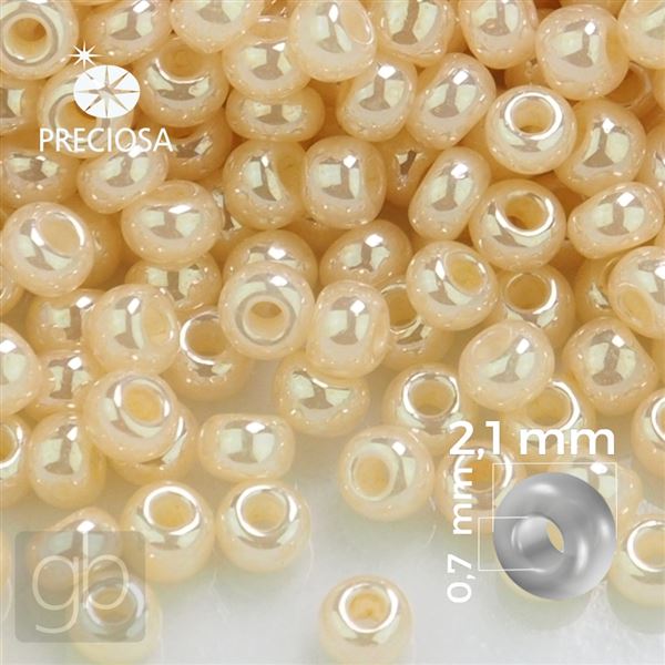 Preciosa rokajl 11/0 2,1 mm Bežová 47113 20 g
