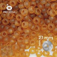 Preciosa rokajl 11/0 2,1 mm Hnedá MATT 10090 50 g