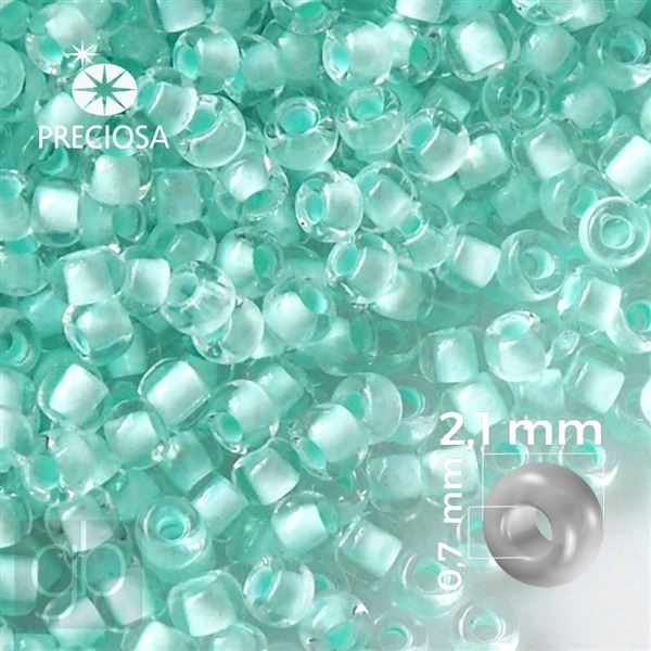 Preciosa rokajl 11/0 2,1 mm Zelená 38653 50 g