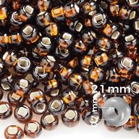 Preciosa rokajl 11/0 2,1 mm Hnedá 17140 50 g