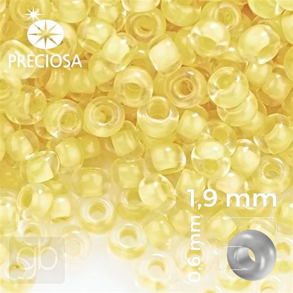 Preciosa rokajl 12/0 1,9 mm 50 g Žltá 38681