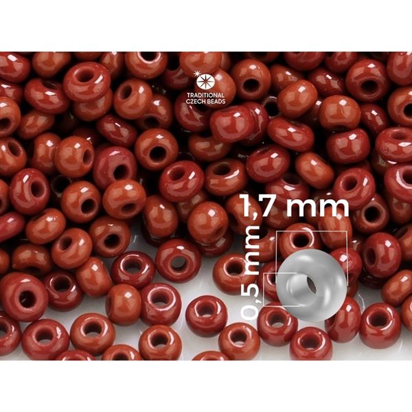 Preciosa korlky rokajl 13/0 1,7 mm Hned (13600) 20 g