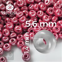 Preciosa rokajl 3/0 5,6 mm 50 g ervená 98190