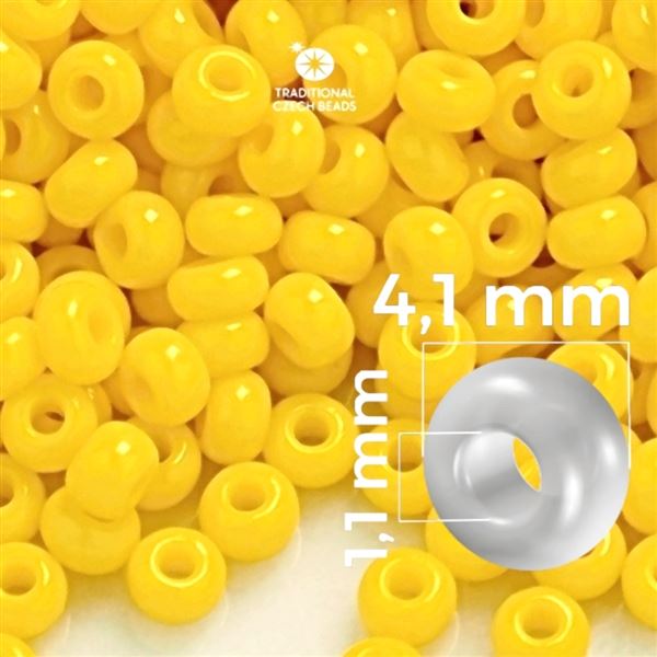Preciosa rokajl 6/0 4,1 mm 20 g Žltá 83130