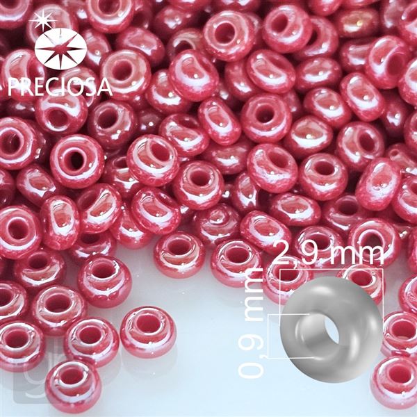 Preciosa rokajl 8/0 2,9 mm 50 g erven 98190
