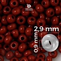 Preciosa rokajl 8/0 2,9 mm 50 g Hnedá 93300