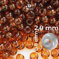 Preciosa rokajl 8/0 2,9 mm 50 g Hnedá 10110
