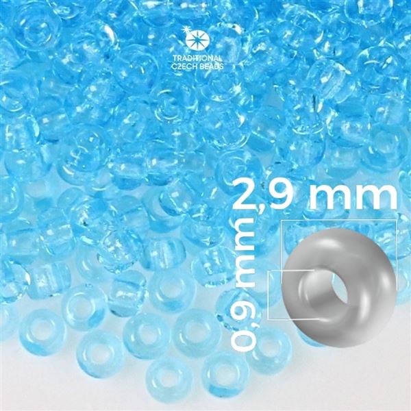 Preciosa rokajl 8/0 2,9 mm 50 g Modr 60000