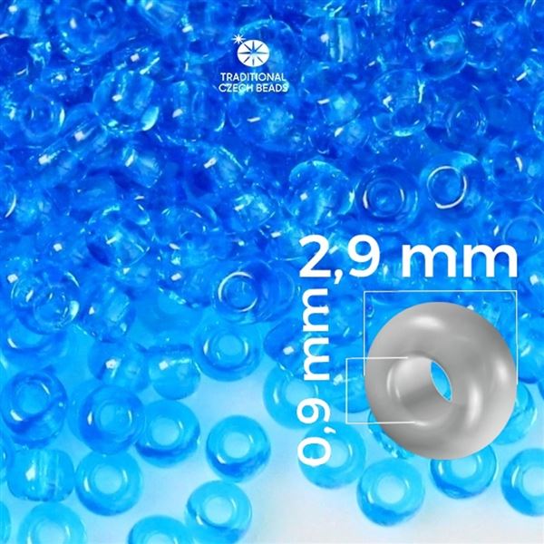Preciosa rokajl 8/0 2,9 mm 50 g Modr 60030