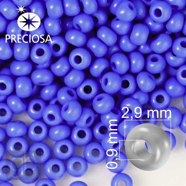 Preciosa rokajl 8/0 2,9 mm 50 g Modr 33040