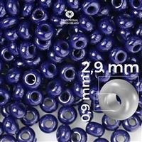 Preciosa rokajl 8/0 2,9 mm 50 g Modrá 33080