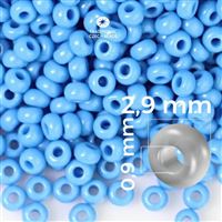 Preciosa rokajl 8/0 2,9 mm 50 g Modrá 63080