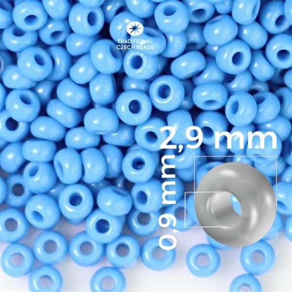 Preciosa rokajl 8/0 2,9 mm 50 g Modr 63080