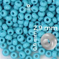 Preciosa rokajl 8/0 2,9 mm 50 g Modrá 63030