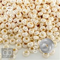 Preciosa rokajl 8/0 2,9 mm Beová Shell 46112 50 g