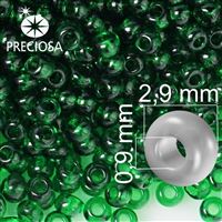 Preciosa rokajl 8/0 2,9 mm 20 g 50060 Zelená