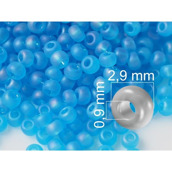 Preciosa korlky rokajl 8/0 2,9 mm Modr (61030) 20 g
