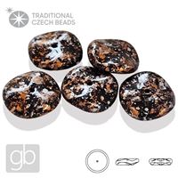 PRECIOSA RIPPLE 12 mm 5 ks 23980-45703 ierna Oranová