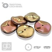 PRECIOSA RIPPLE 00030-98544 12 mm 5 ks Zlatá Ruová 