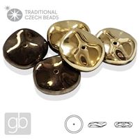PRECIOSA RIPPLE 00030-98543 12 mm 5 ks Zlatá Hnedá