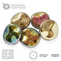 PRECIOSA RIPPLE 12 mm 5 ks 00030-98546 Zlatá Iris