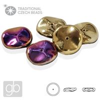 PRECIOSA RIPPLE 12 mm 5 ks 00030-98545 Zlatá Fialová