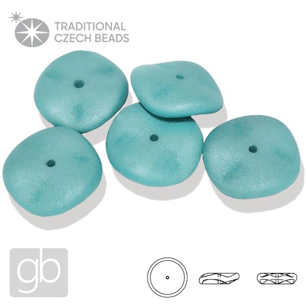 PRECIOSA RIPPLE 12 mm 5 ks 02010-29569 Zelen