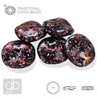 PRECIOSA RIPPLE 12 mm 5 ks 23980-45708 ierna Strieborná Ruová 12 mm 5 ks
