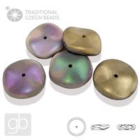 PRECIOSA RIPPLE 12 mm 5 ks 00030-98849 Zlatá Iris