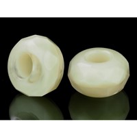 Korálky ambala 13x7 mm (otvor 5 mm) tá svtlá SAM032