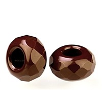 Korálky ambala 13x7 mm (otvor 5 mm) Hnedá SAM40
