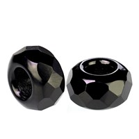 Korálky ambala 13x7 mm (otvor 5 mm) ierna SAM052