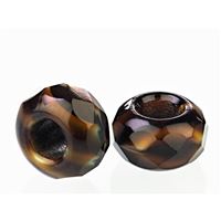 Korálky ambala 13x7 mm (otvor 5 mm) Hnedá SAM056