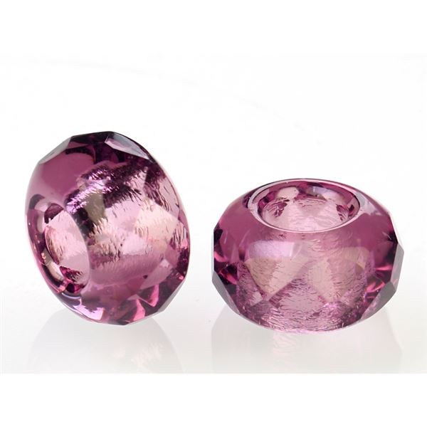 Korálky Šambala 13x7 mm (otvor 5 mm) Fialová SAM064