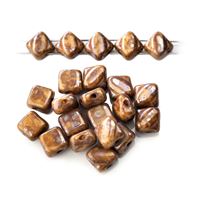 Silky Beads Dia 6x6 mm Hnedá (13010 43400)