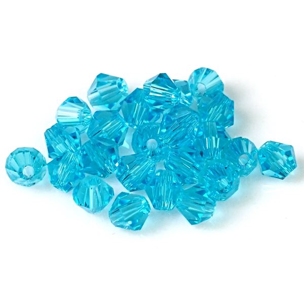 Brsen korlky Bicone 3 mm Modr SL_F3_11