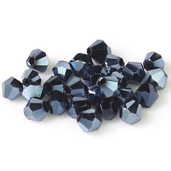 Brsen korlky Bicone 3 mm Hematit SL_F3_18