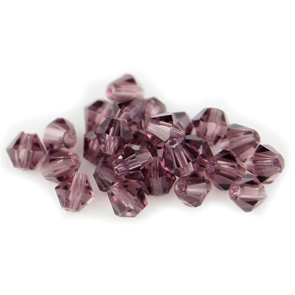 Brsen korlky Bicone 3 mm Fialov SL_F3_19